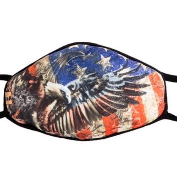 Flag Eagle Protective Reusable Washable Face Mask - Picture 5 of 7